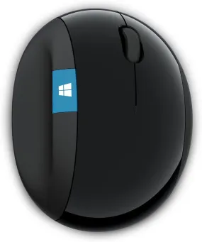 Microsoft Sculpt Ergonomic Mouse, 2.4GHz RF, USB, Thumb Scoop - L6V-00001