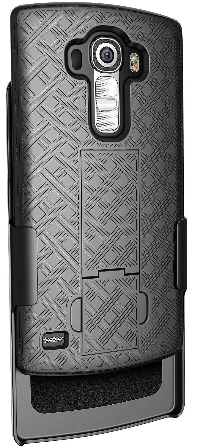 Motorola Droid Turbo 2 Case, Slim Rotating Swivel Clip Holster Shell Combo Case for Motorola Turbo 2 - Black