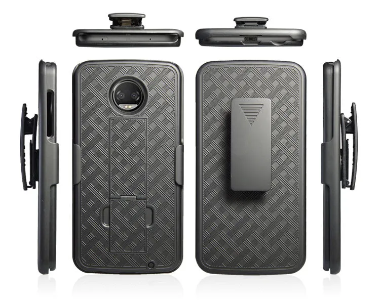 Motorola Moto Z2 Play Case, Moto Z2 Play Case, Slim Rotating Swivel Clip Rugged Holster Shell Combo Case Cover for Moto Z2 Play