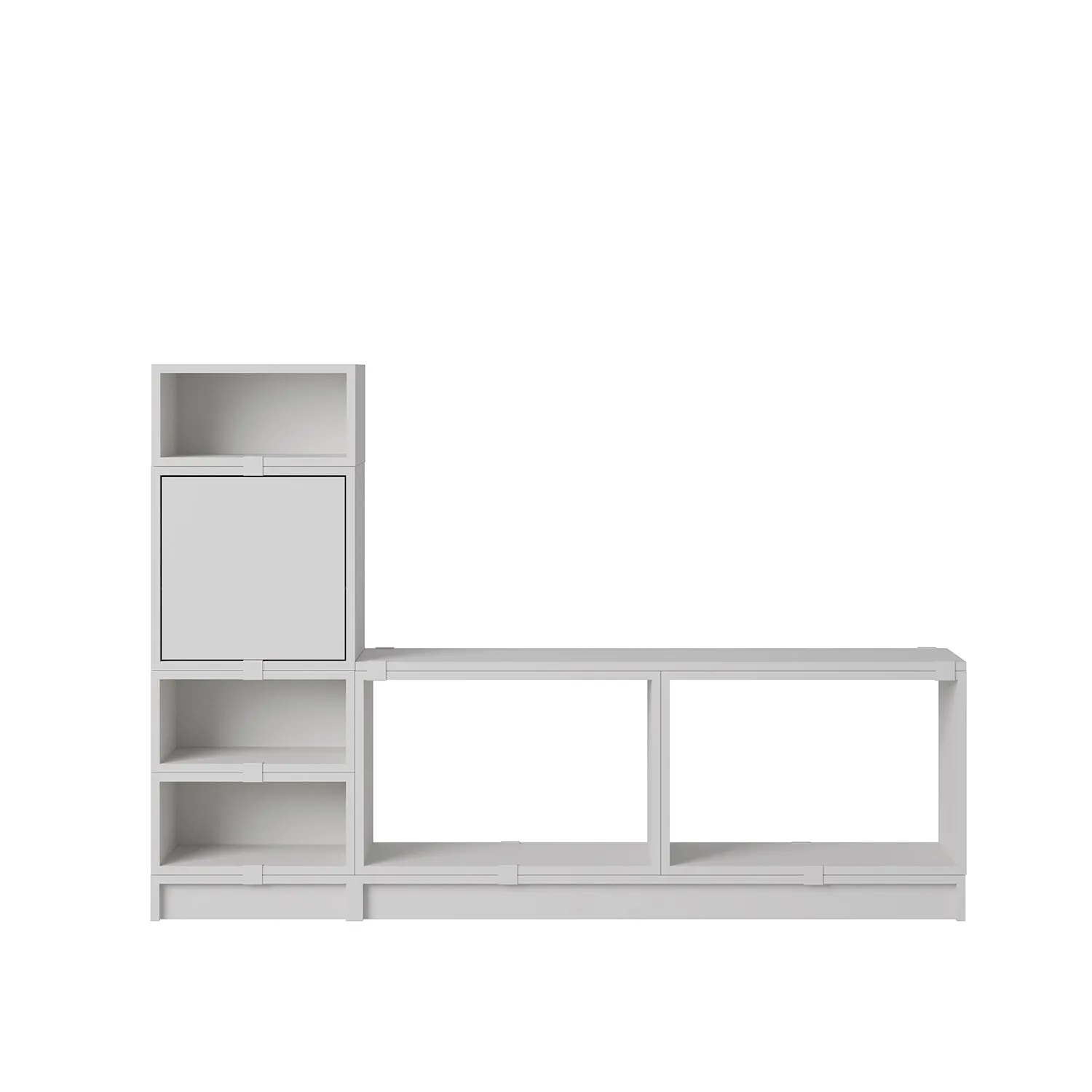 muuto | stacked storage system | module with backboard | small grey