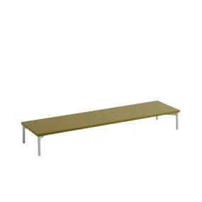 muuto | stacked storage system | podium with tube base 131cm | brown green   grey