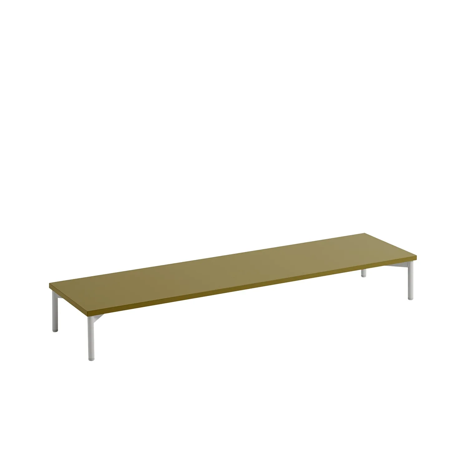 muuto | stacked storage system | podium with tube base 131cm | brown green   grey