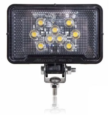 MWL-26 Maxxima RECTANGULAR LIGHT WEIGHT 500 LUMEN 9 LED WORK LIGHT