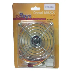 Pctoys 92x92x25mm Crystal Fan with Blue (2) LEDs