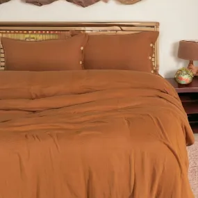 Premium Quality Organic Cotton Muslin Hand Made Duvet Set