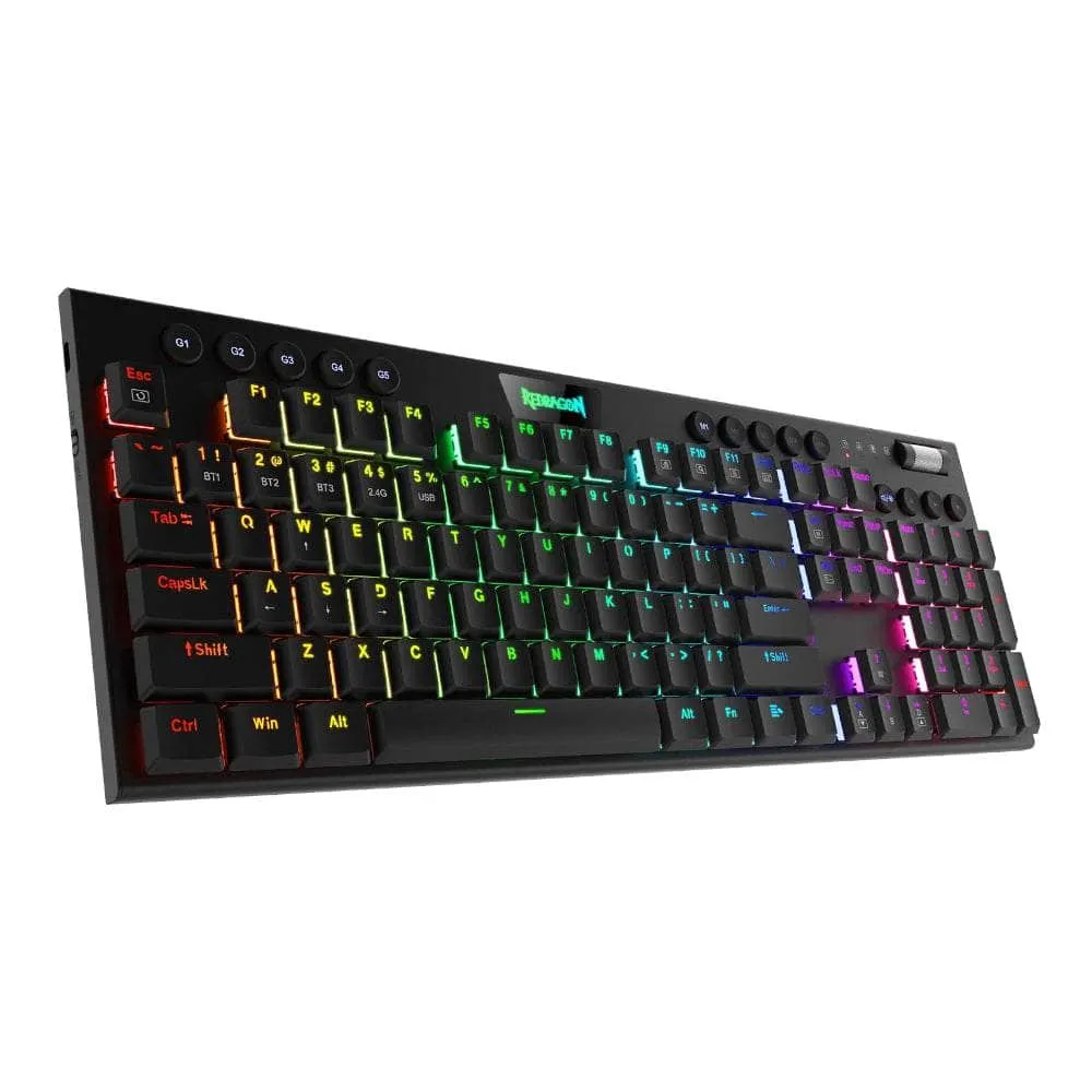 Redragon Mechanical Horus Pro Wireless Gaming Keyboard Rd K618 Rgb Pro