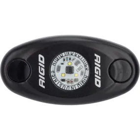 RIGID A-Series LED Light High Power Red Black Housing Single