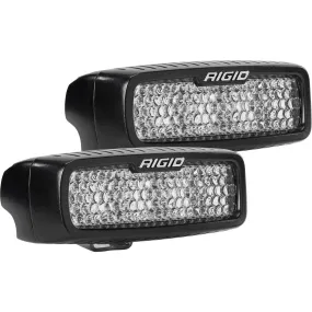 RIGID SR-Q Series PRO Flood Diffused Surface Mount Black Housing Pair