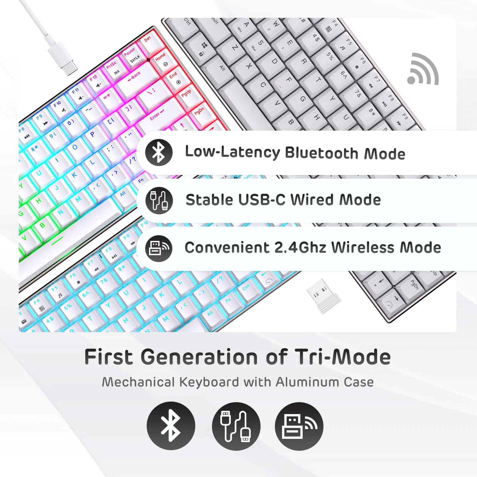 RK84 Pro 75% Wireless Mechanical Keyboard (Open-Box)