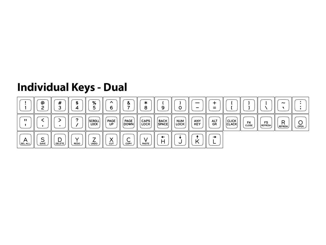 SA-P Flex Individual Keys
