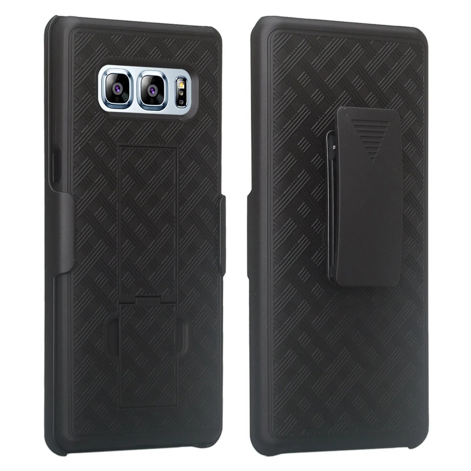 Samsung Galaxy Note 8 Case, Rugged Slim Rotating Swivel Lock Holster Shell Combo Case for Galaxy Note 8 - Black