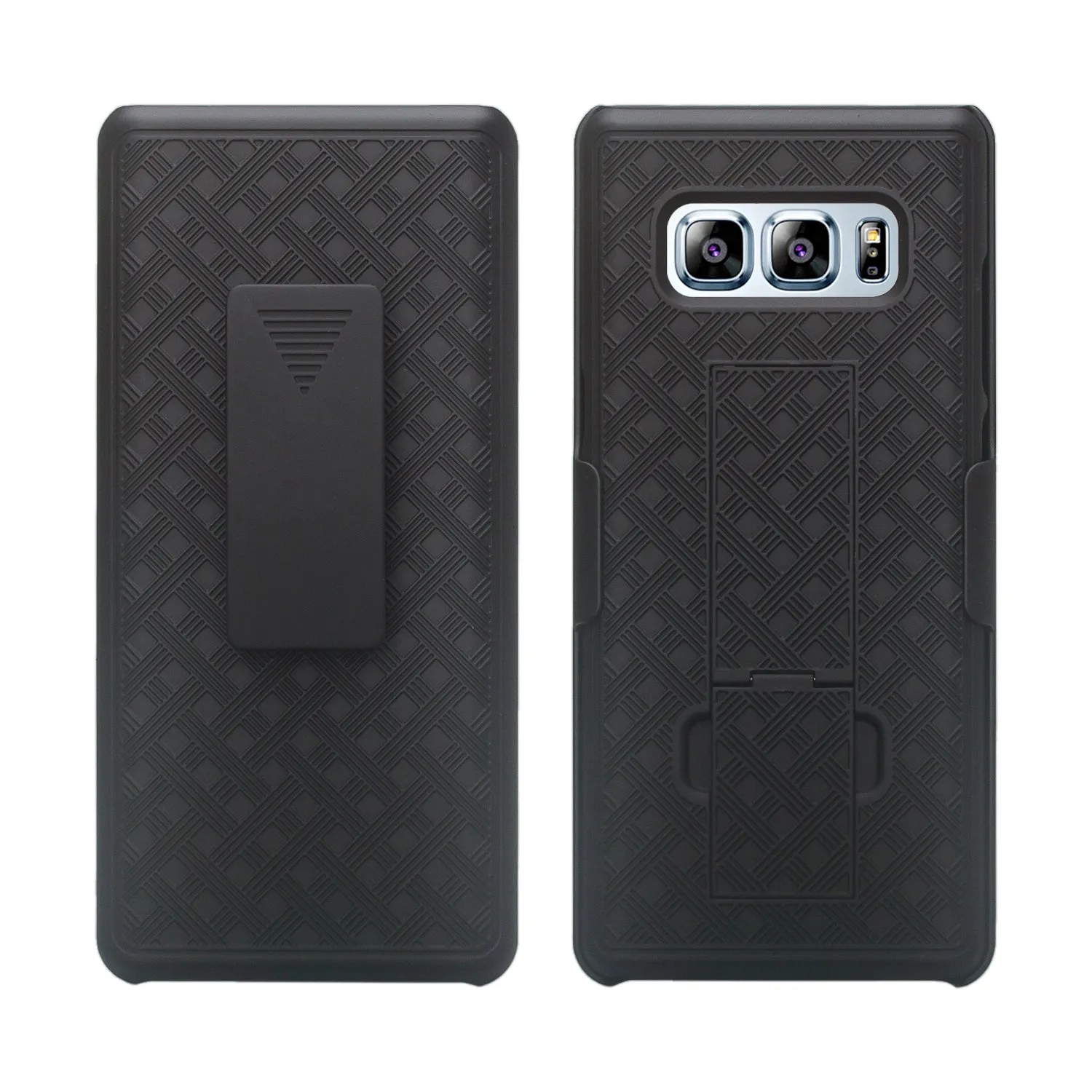 Samsung Galaxy Note 8 Case, Rugged Slim Rotating Swivel Lock Holster Shell Combo Case for Galaxy Note 8 - Black