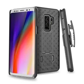 Samsung Galaxy S9 Plus Case, SM-G965U Case, Rugged Slim Rotating Swivel Lock Holster Shell Combo Case for Galaxy S9 Plus