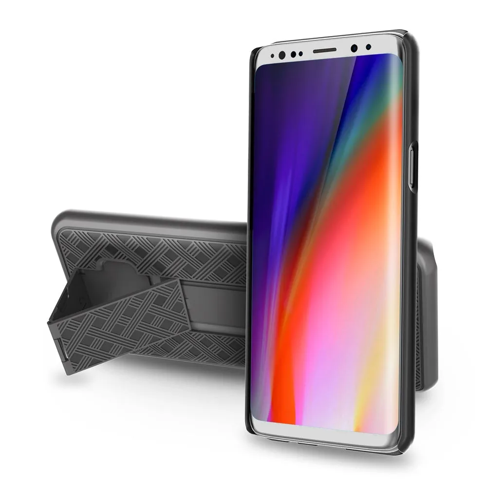 Samsung Galaxy S9 Plus Case, SM-G965U Case, Rugged Slim Rotating Swivel Lock Holster Shell Combo Case for Galaxy S9 Plus