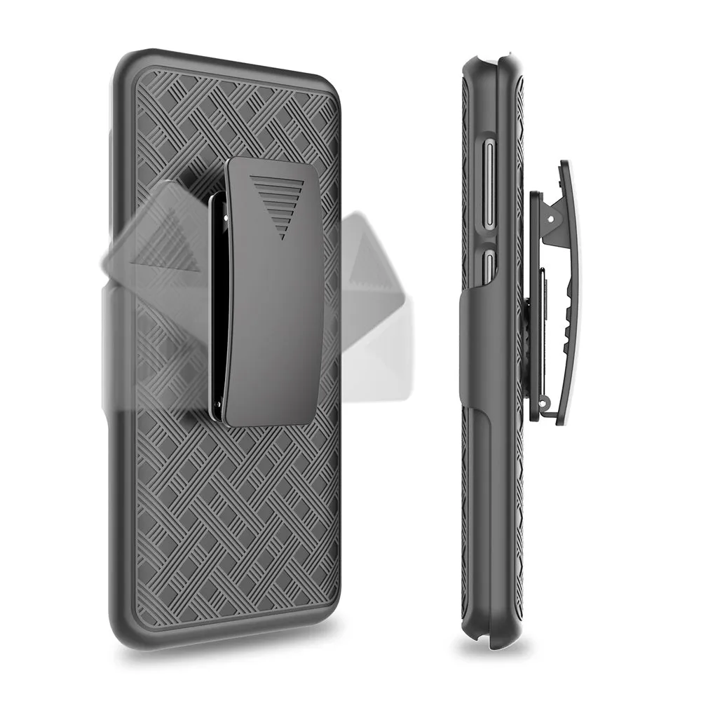 Samsung Galaxy S9 Plus Case, SM-G965U Case, Rugged Slim Rotating Swivel Lock Holster Shell Combo Case for Galaxy S9 Plus