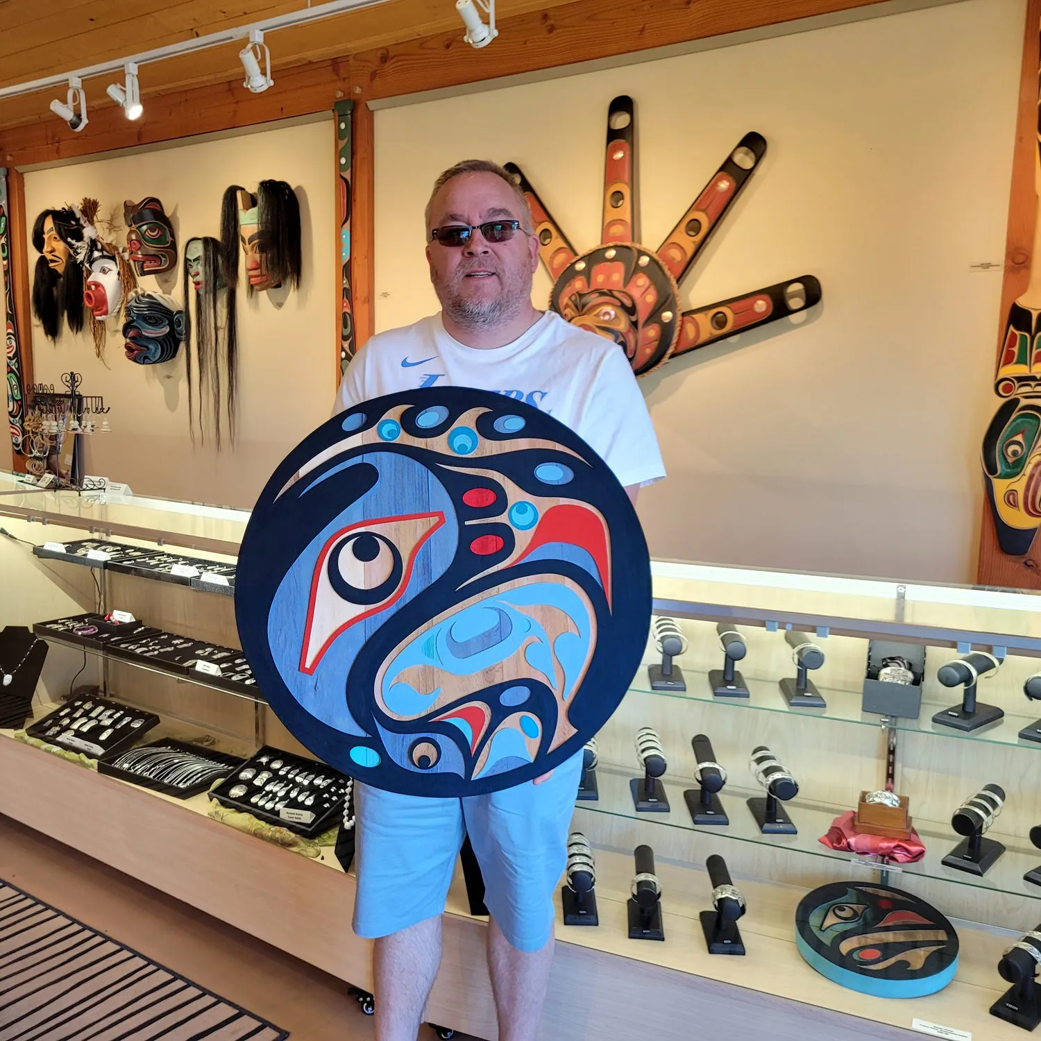 Sandblasted 24" Eagle Panel