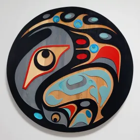 Sandblasted 24" Eagle Panel