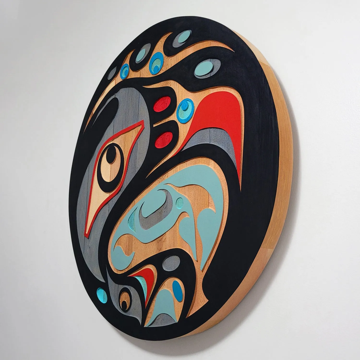 Sandblasted 24" Eagle Panel