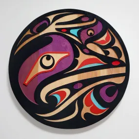 Sandblasted 24" Hummingbird Panel