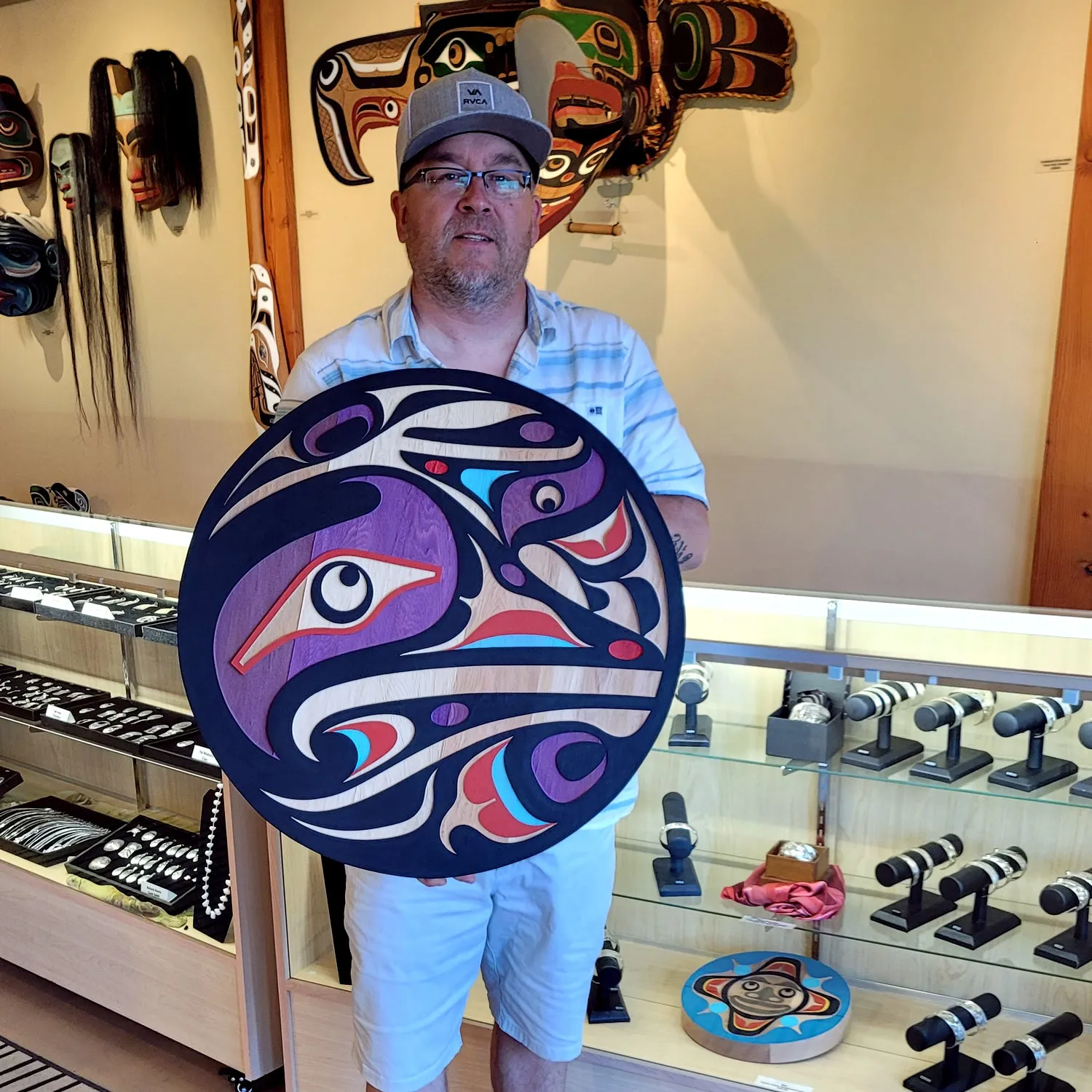 Sandblasted 24" Hummingbird Panel
