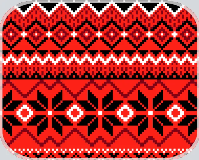Soft mouse pad with Ukrainian design