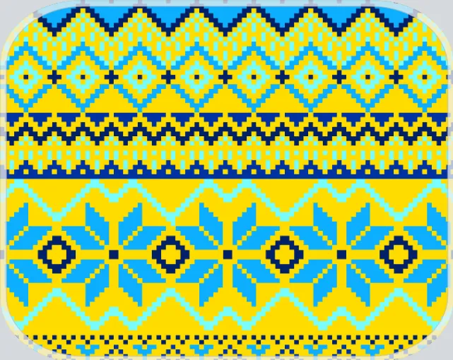 Soft mouse pad with Ukrainian design