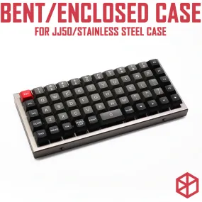 stainless steel bent case enclosed case for jj50 JJ50 50% custom keyboard acrylic panels acrylic panel diffuser similar preonic