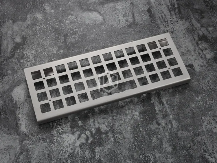 stainless steel bent case for jj40 JJ40 40% custom keyboard acrylic panels acrylic panel diffuser also can support planck