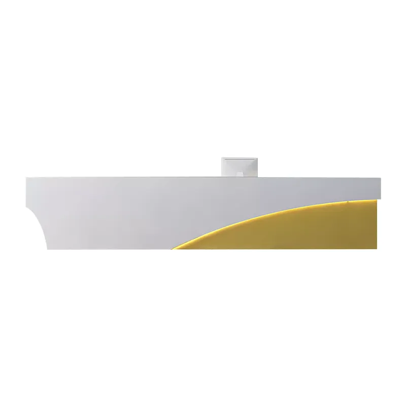 Straight Reception Counter with Keyboard Tray and Lockable Drawer for Office JDT-10124