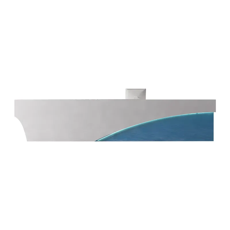 Straight Reception Counter with Keyboard Tray and Lockable Drawer for Office JDT-10124