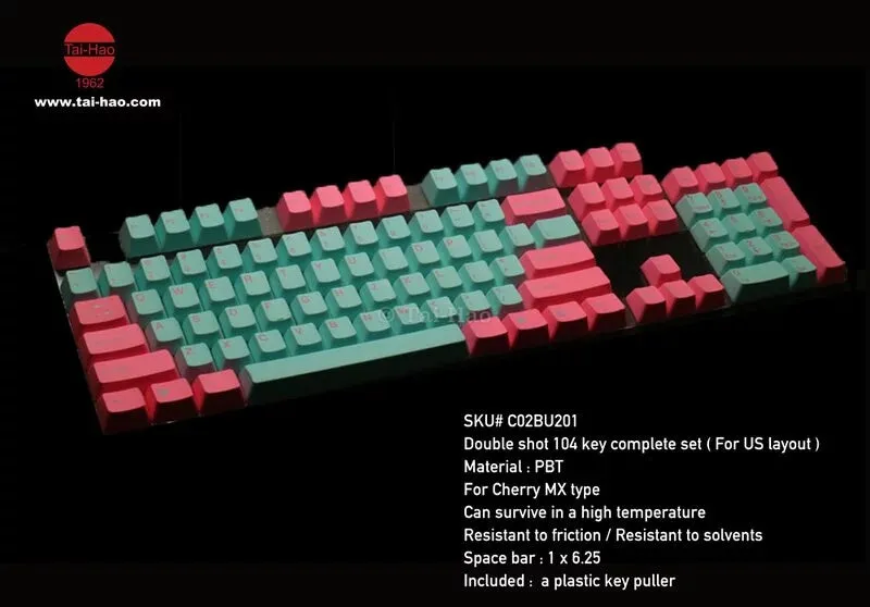 Tai-Hao Miami PBT Keycap Set
