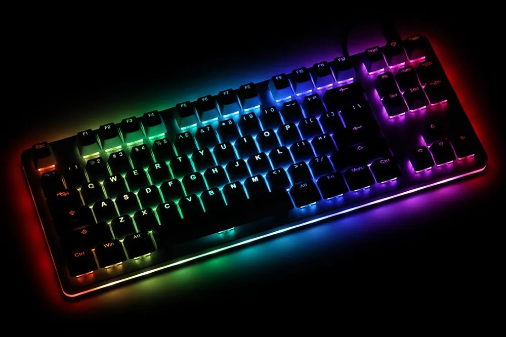 taihao pbt doubleshot keycaps Deep Forest Blue Green Backlit oem profile