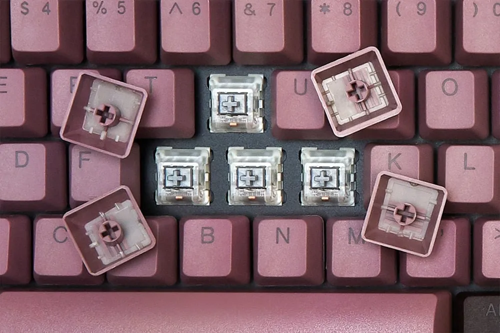 taihao pbt doubleshot keycaps for diy gaming mechanical keyboard Backlit oem profile grey dark blue beige