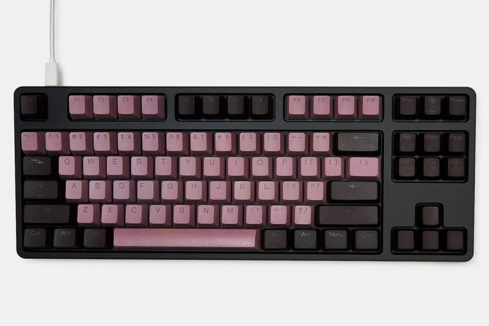 taihao pbt doubleshot keycaps for diy gaming mechanical keyboard Backlit oem profile grey dark blue beige