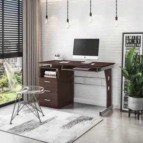 Techni Mobili Computer Desk with AmpleStorage, Chocolate