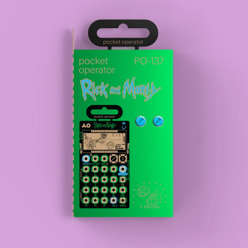 Teenage Engineering PO-137 Rick and Morty Edition