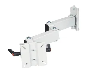 Treston LCD holder with double arm (Vesa 75/100), attaches to slotted uprights