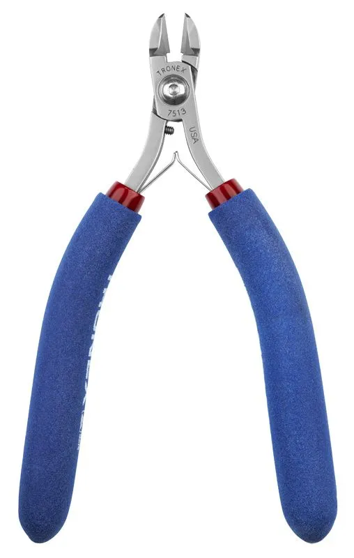Tronex 7513 General Purpose Large Oval Head Razor-Flush Carbon Steel Cutter with Long Ergonomic Handles, 5.7" OAL