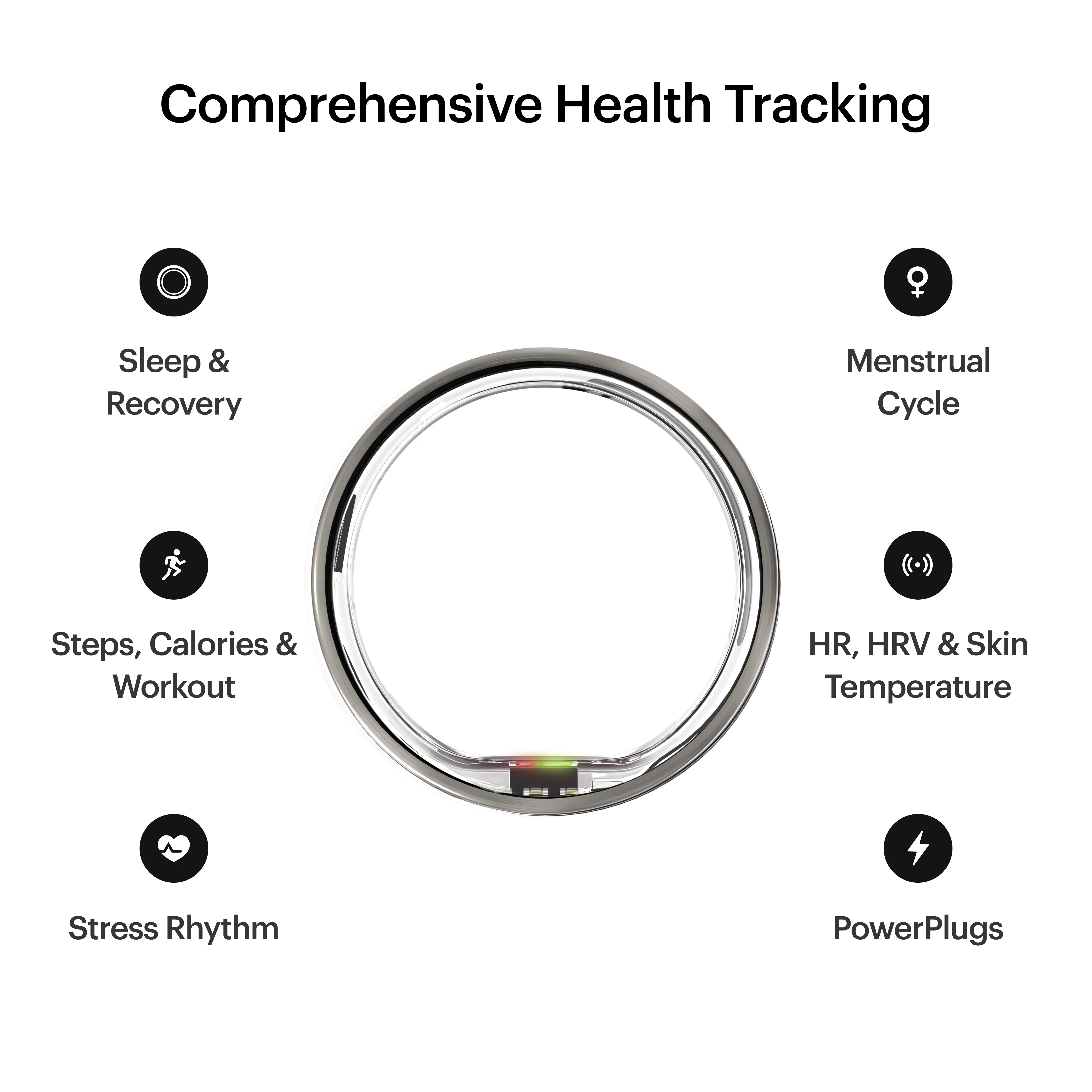Ultrahuman Ring AIR - Raw Titanium