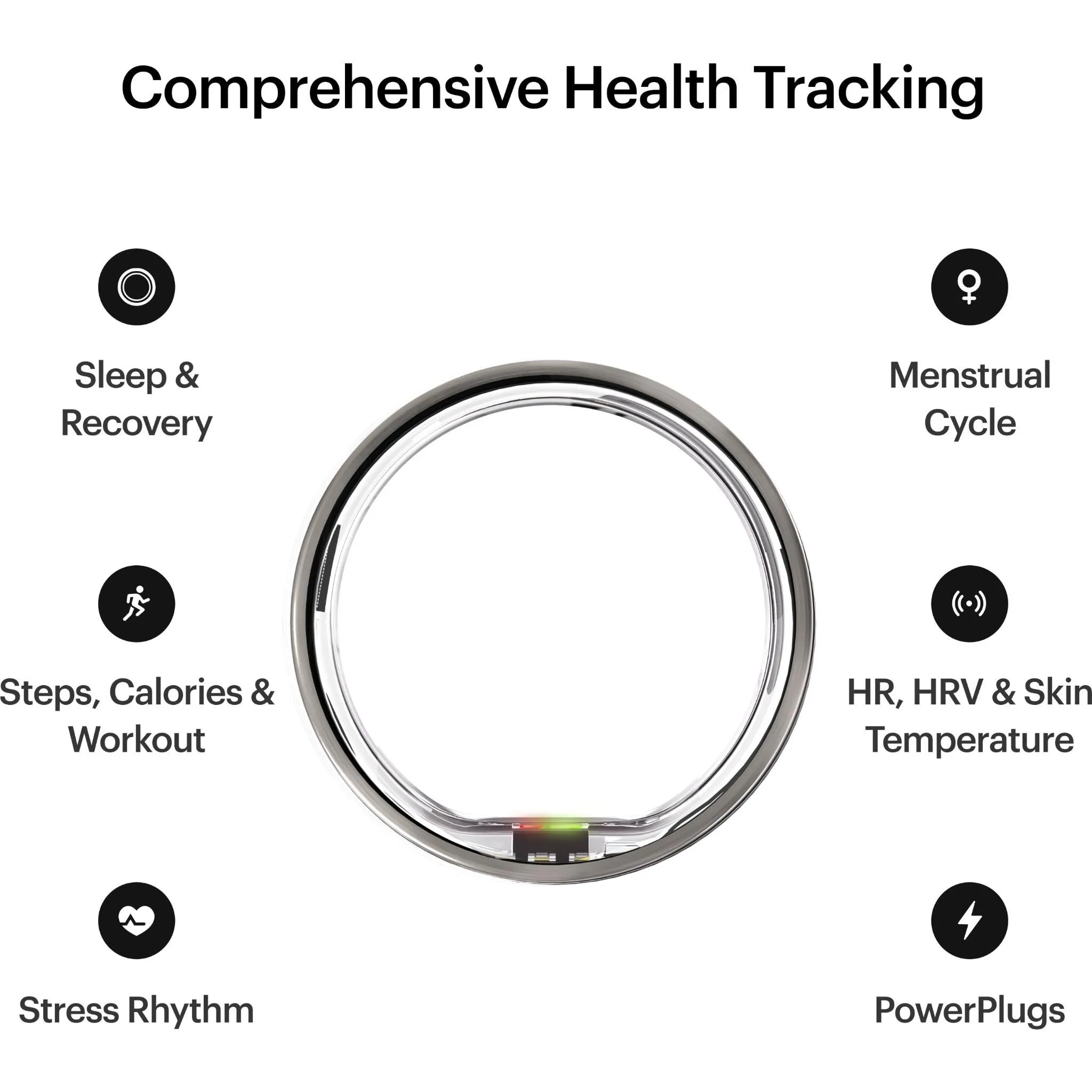 Ultrahuman Ring Air [Size 11]  (Raw Titanium)