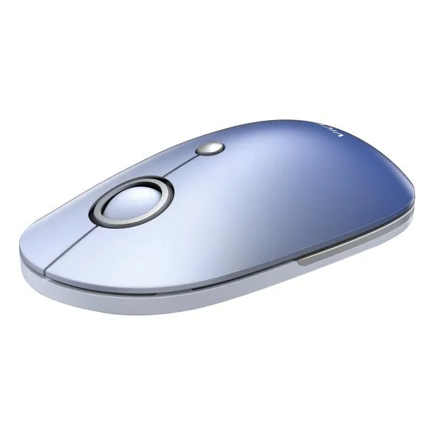 VictSing 2.4G Slim Wireless Mouse – Silent, Noiseless Computer Mouse with Quiet Click, Mini Optical Portable Travel Cordless Mice with 5 Level Adjustable DPI Purple