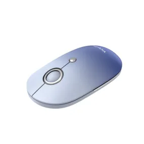 VictSing 2.4G Slim Wireless Mouse – Silent, Noiseless Computer Mouse with Quiet Click, Mini Optical Portable Travel Cordless Mice with 5 Level Adjustable DPI Purple