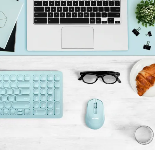 VicTsing Mini Ergonomic Wireless Mouse, Mint Green
