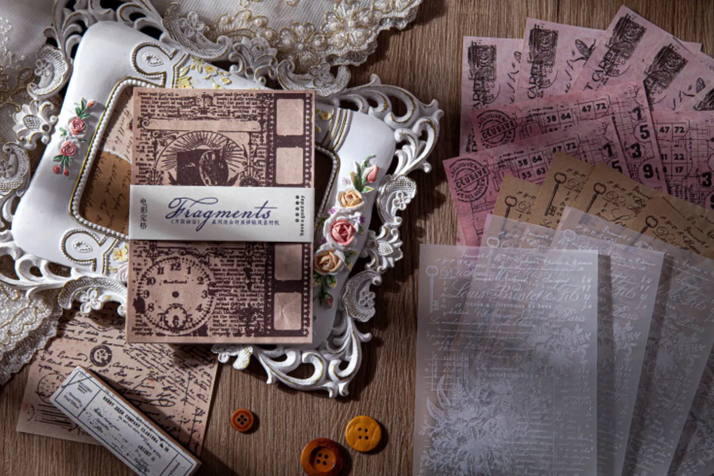 Vintage Scrapbooking Paper Sets