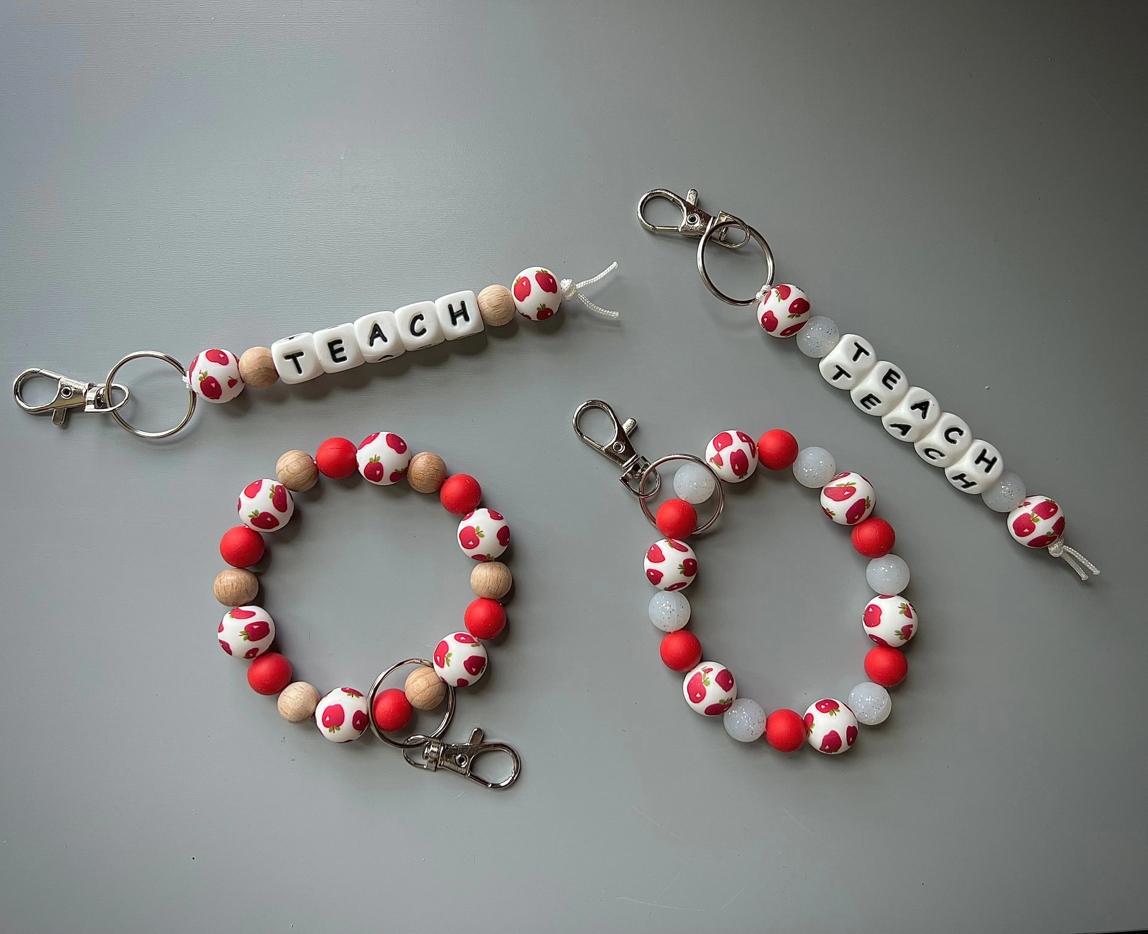 WS Apple/Teacher Keychain Sets